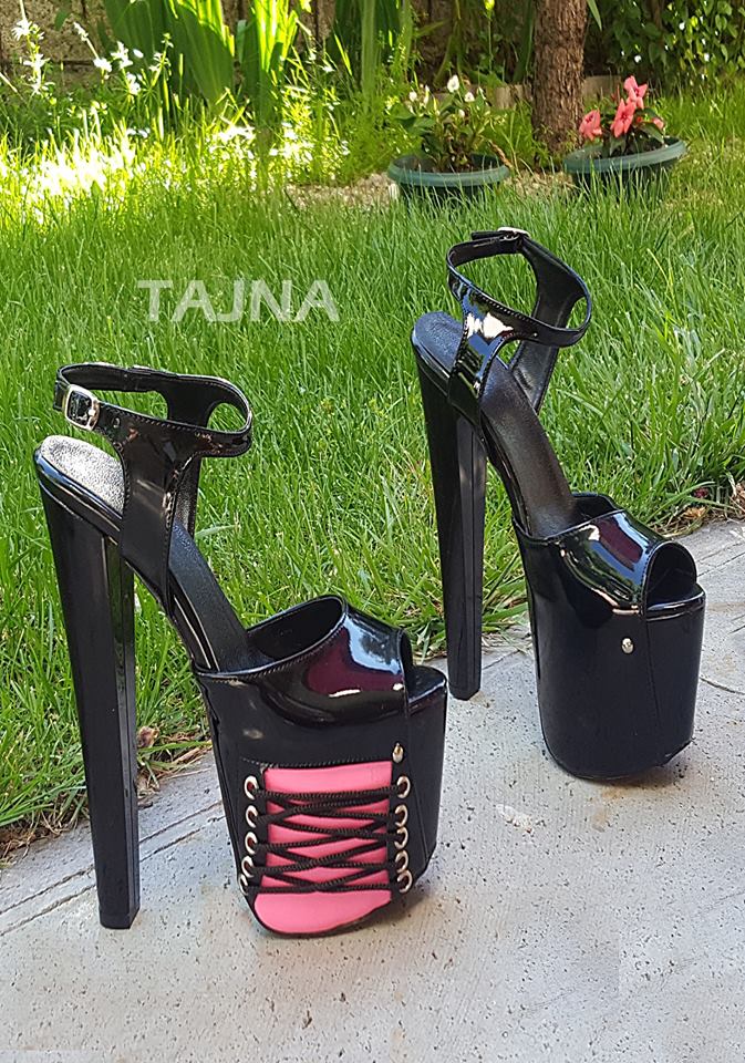 Black and Pink Burlesque Platforms - Main Image