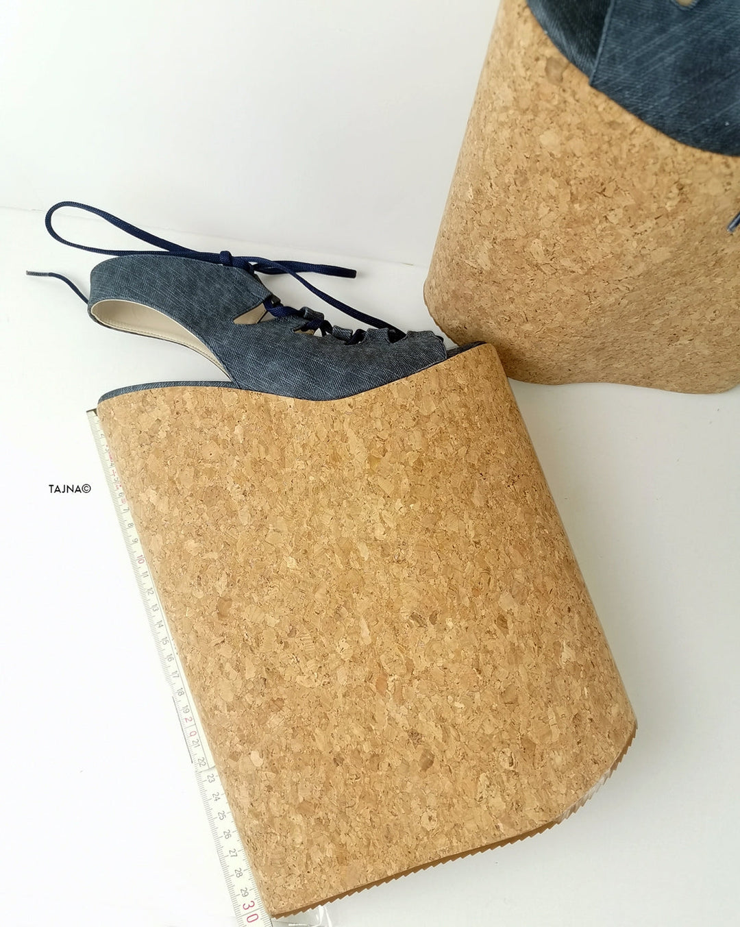 Jean 30 cm High Heel Gladiator Wedges - Tajna Club