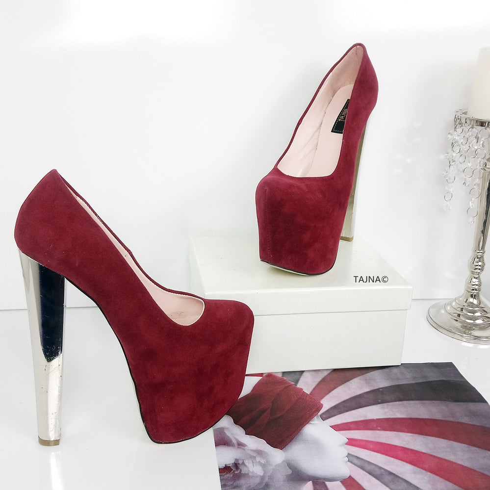 Dark maroon heels new arrivals