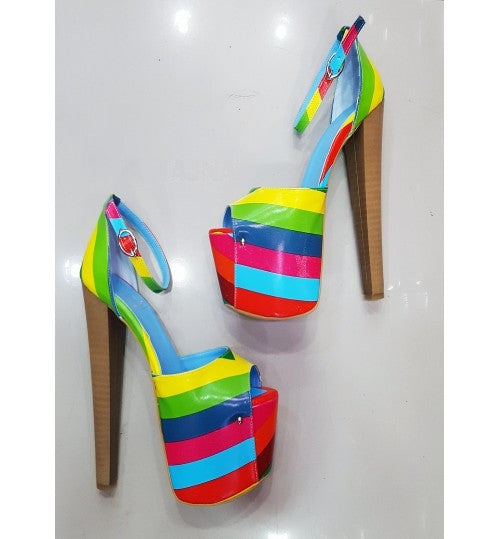 Rainbow Platform Shoes - Tajna Club