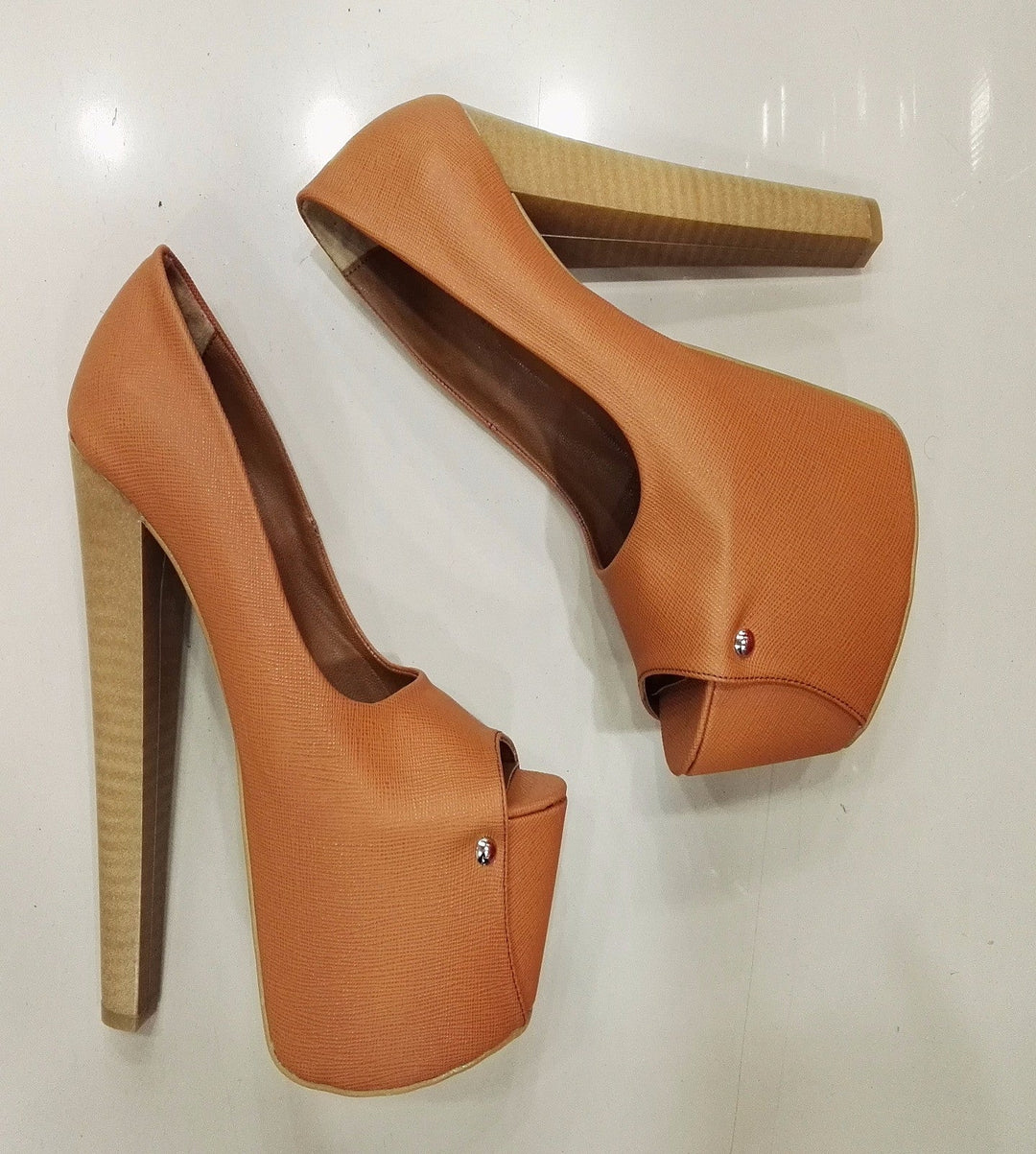Ginger Peep toe Super Platform 20 cm High Heels - Tajna Club