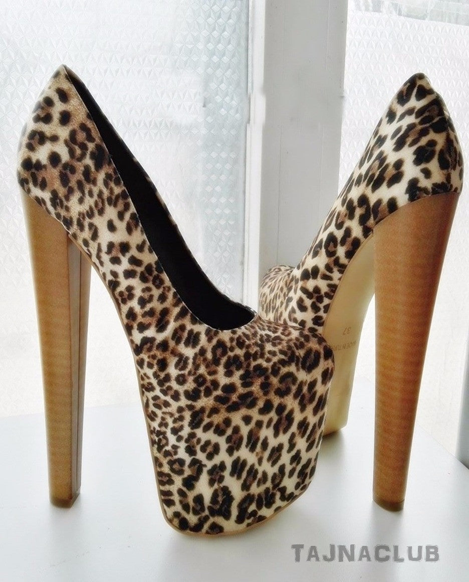 Leopard Super Platform 20 cm High Heels