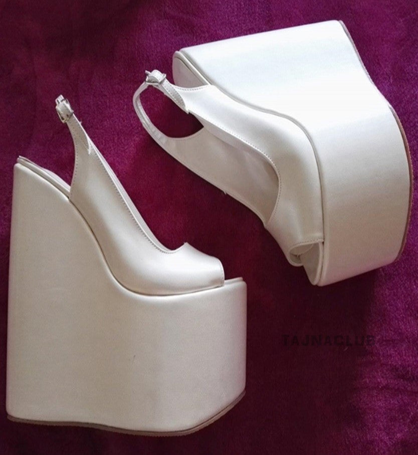 Sandals Wedge Heel Platform High Heels Shoes - Tajna Club