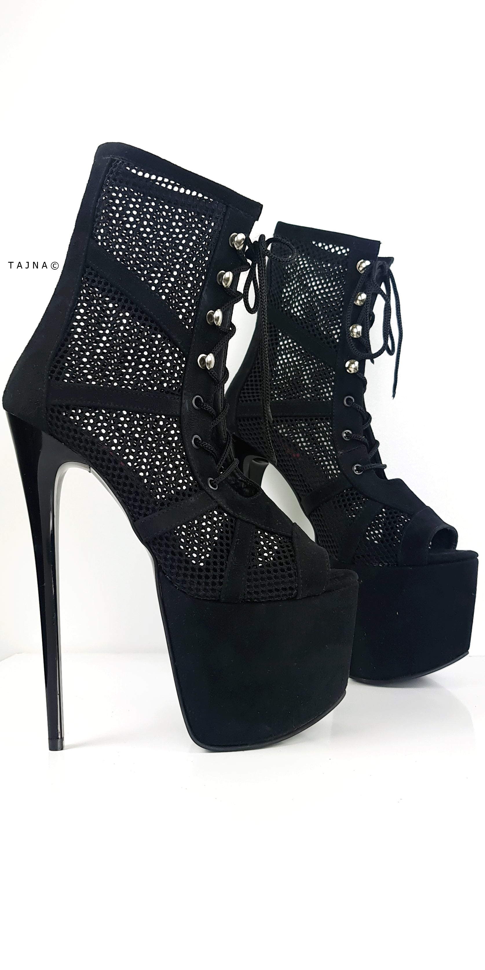 black-suede-mesh-high-heel-lace-up-fishnet-ankle-platform-boots-tajna-club