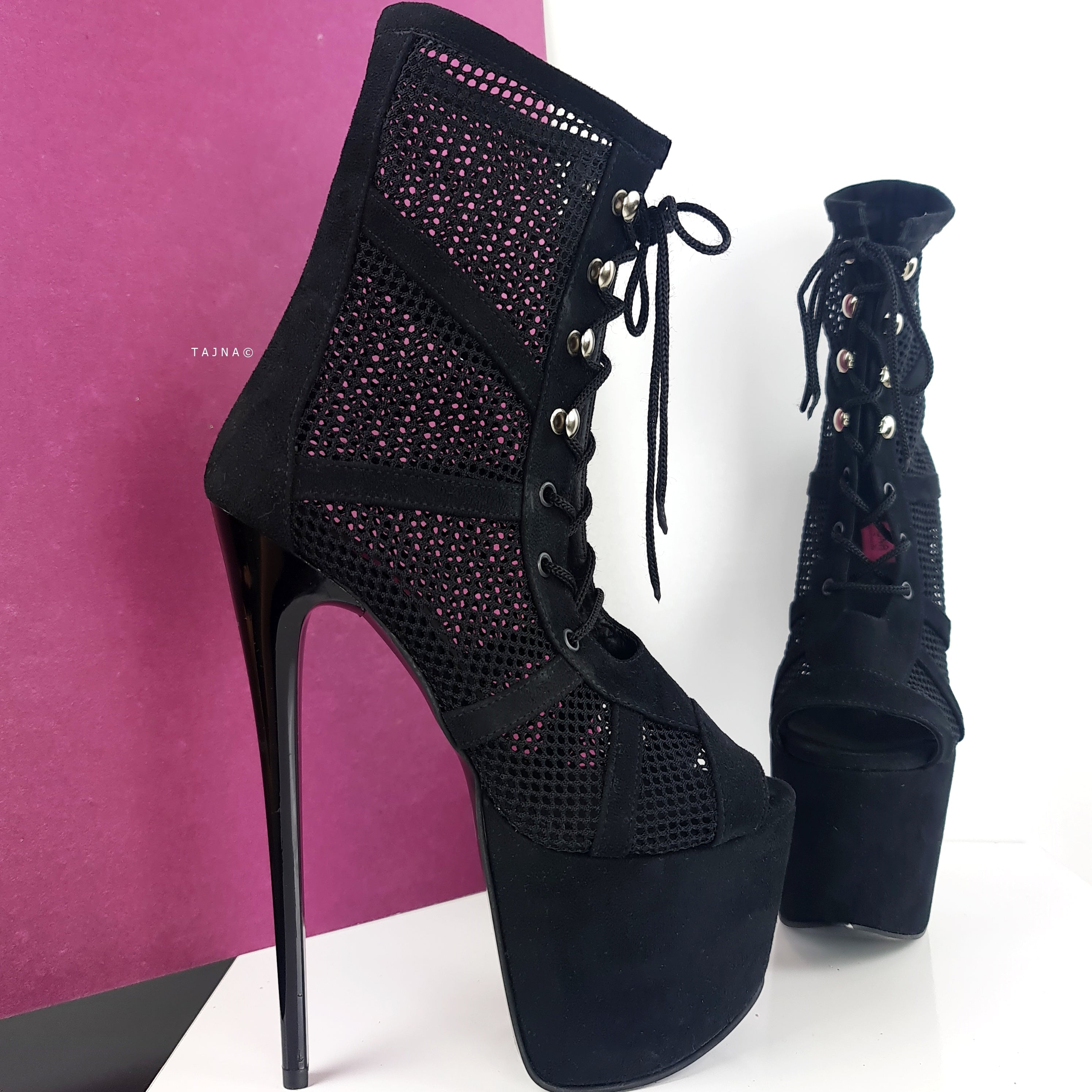 black-suede-mesh-high-heel-lace-up-fishnet-ankle-platform-boots-tajna-club