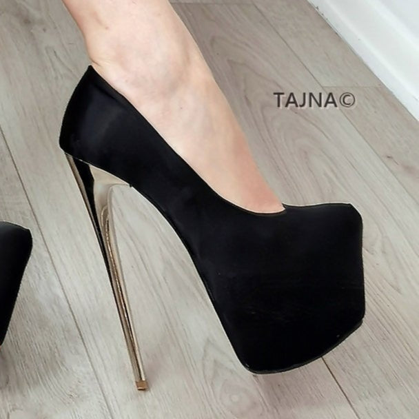 Metal heel pumps store