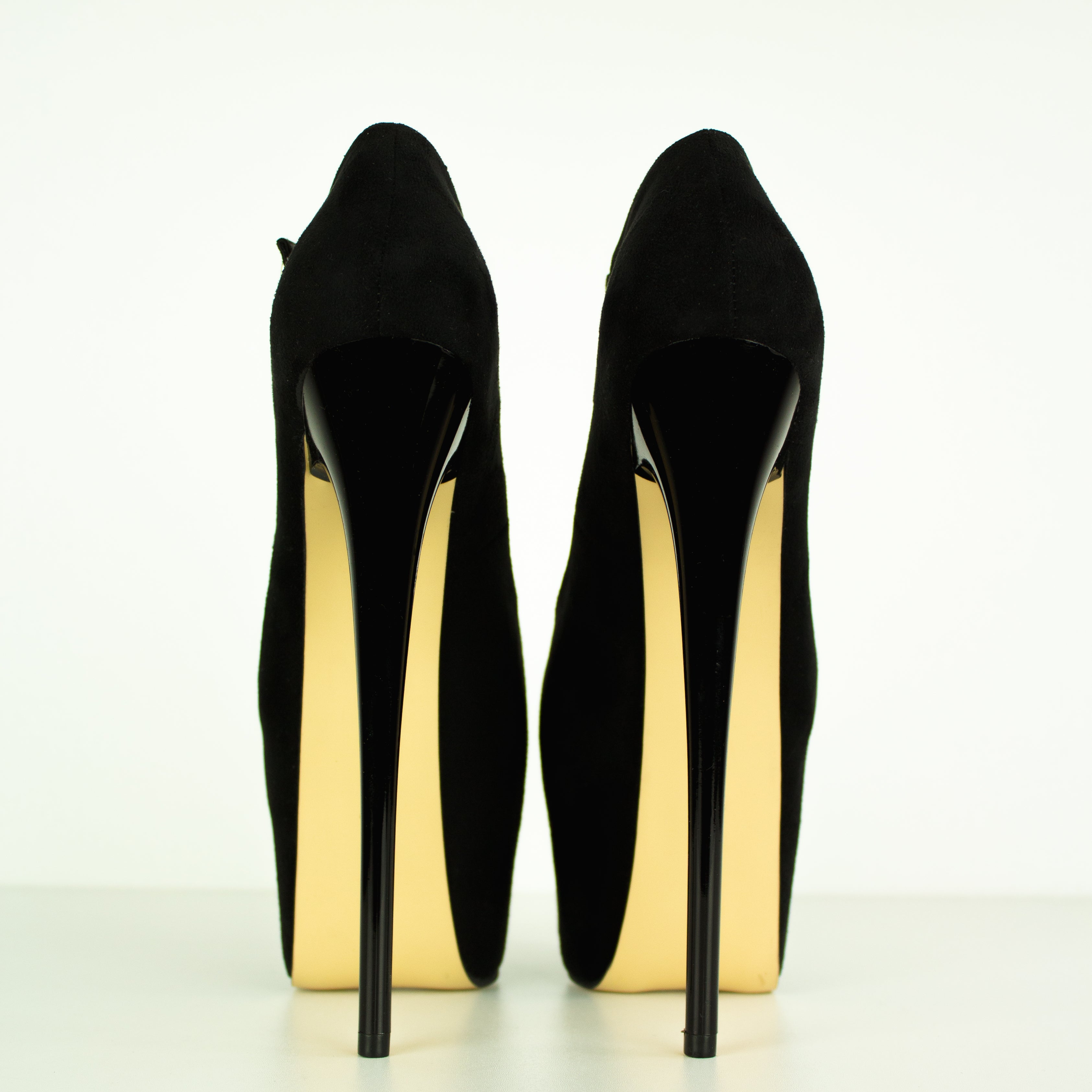 Black Suede Mary jane Suede High Heels Tajna Club Shoes