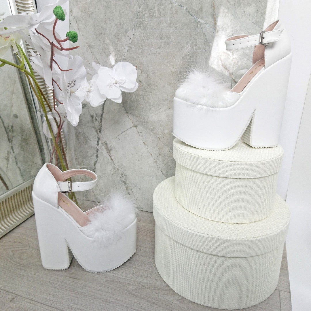 Closed Toe Fury High Heel Bridal Wedges Tajna Shoes – Tajna Club