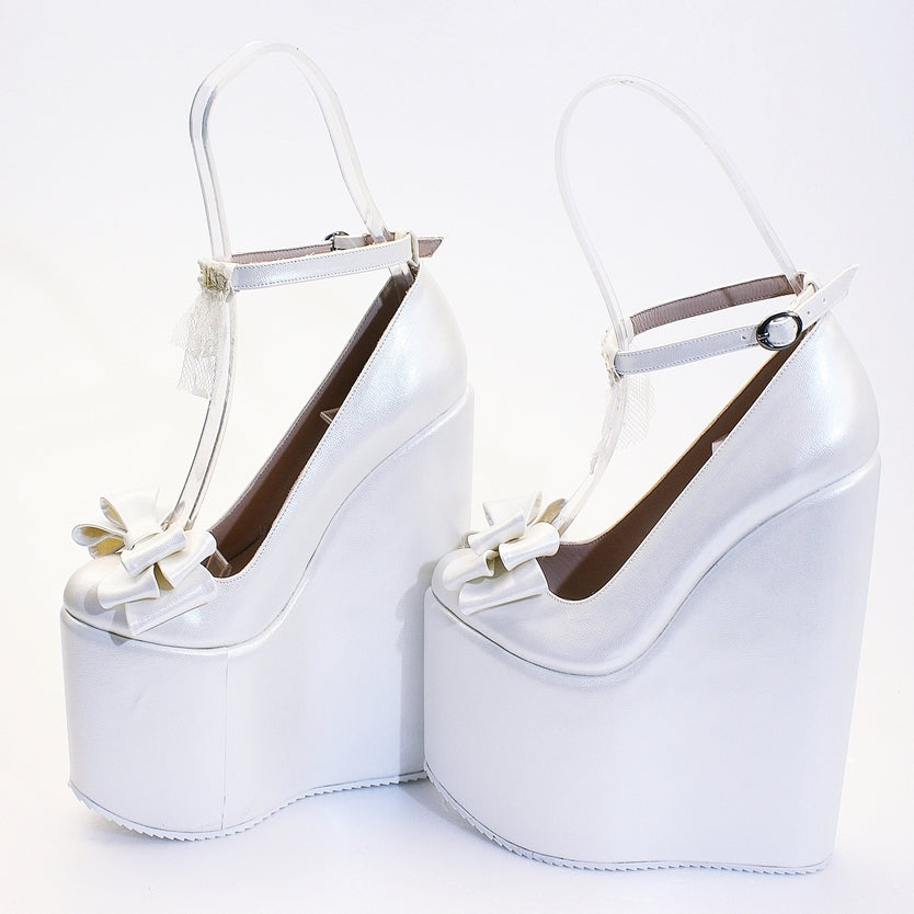 7 inch wedge heels top
