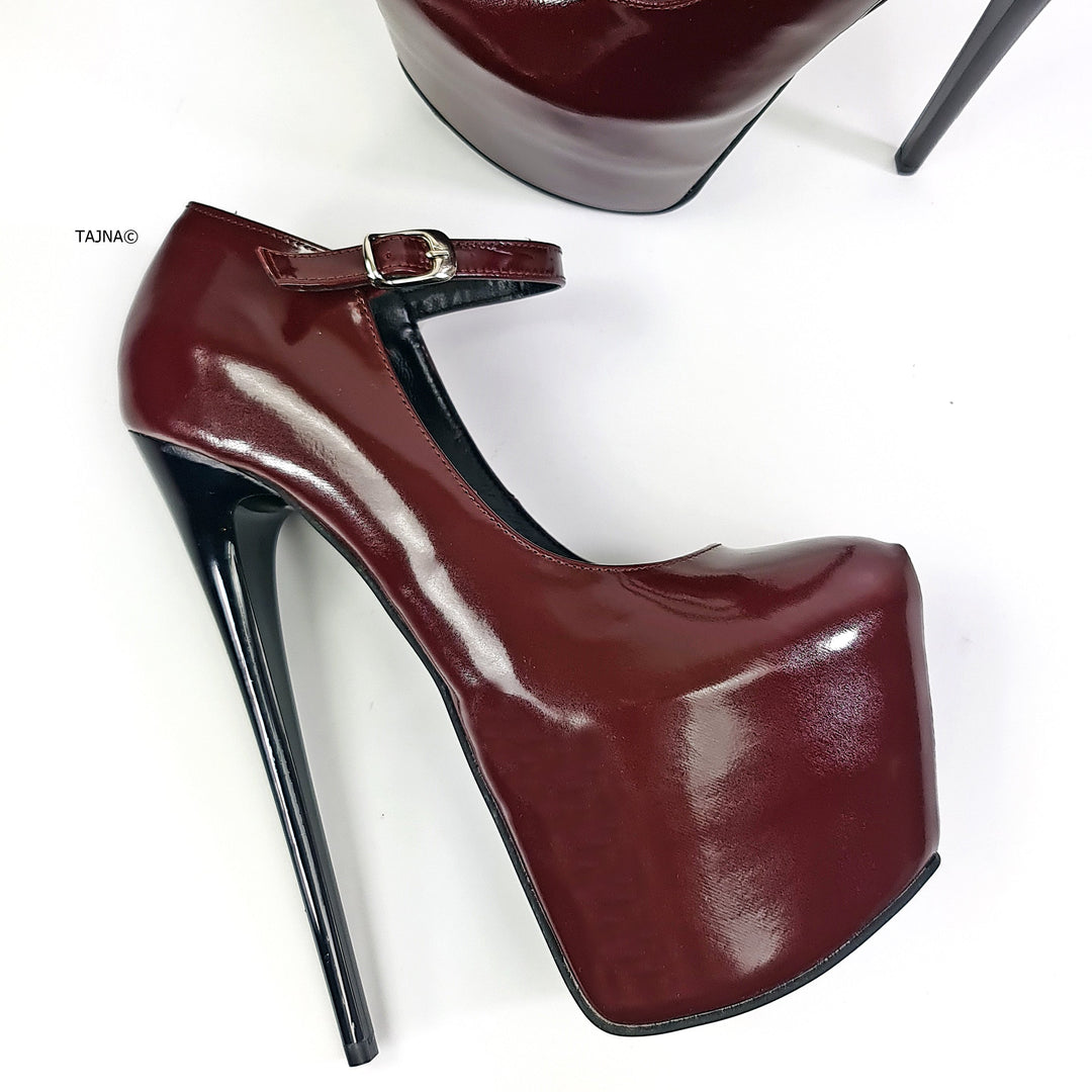 Vine Gloss Mary Jane High Heels