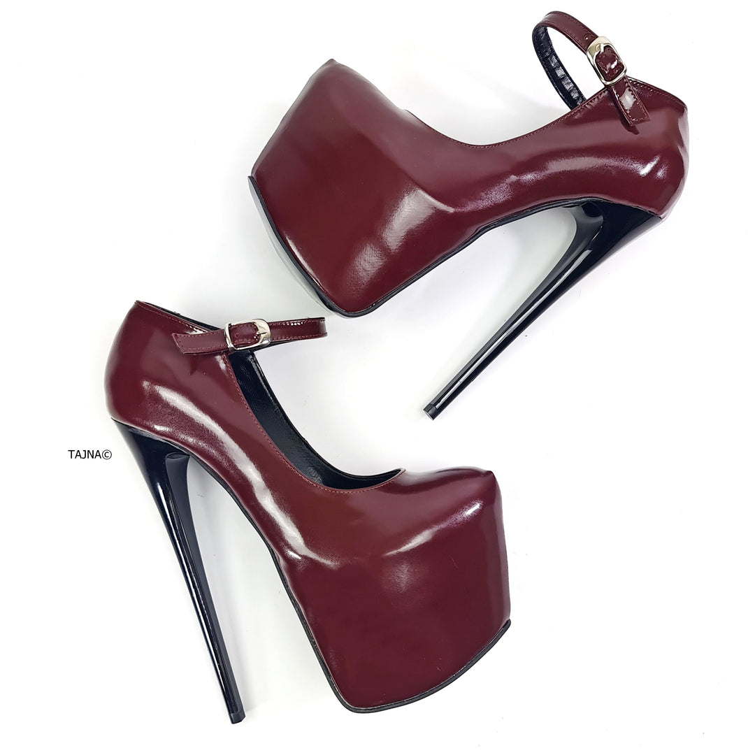 Vine Gloss Mary Jane High Heels