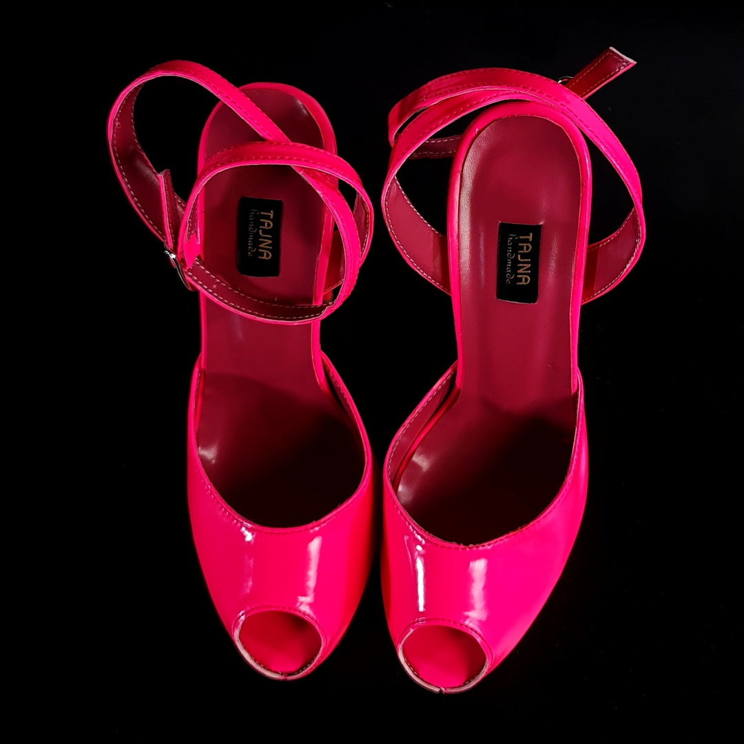Fishmouth Neon Pink High Heels Tajna Club