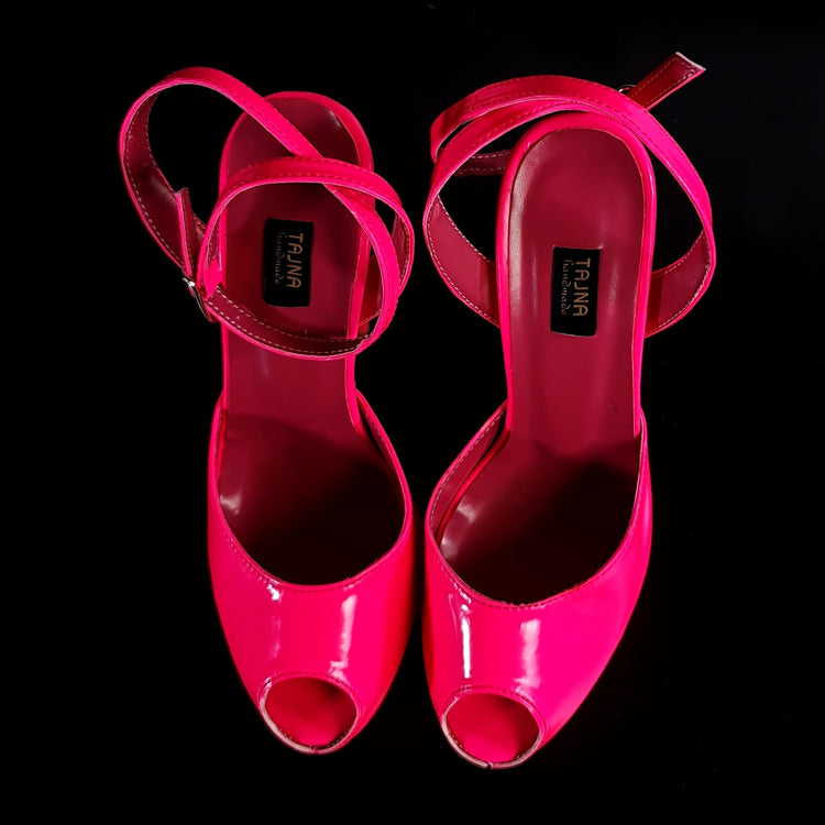Fishmouth Neon Pink High Heels Tajna Club