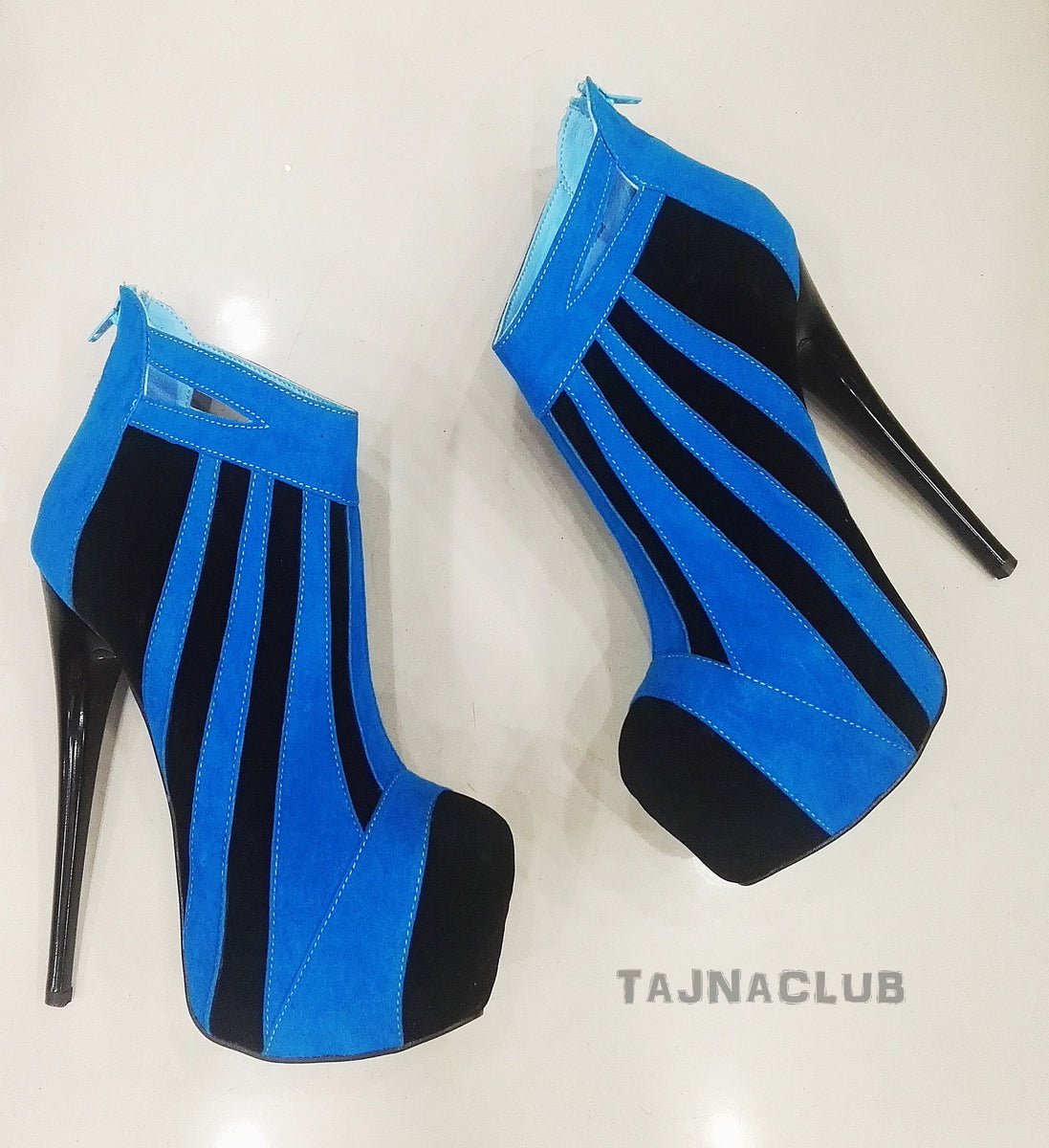 Tajna Club Midcalf Belt Buckle Platform High Heel Shoes