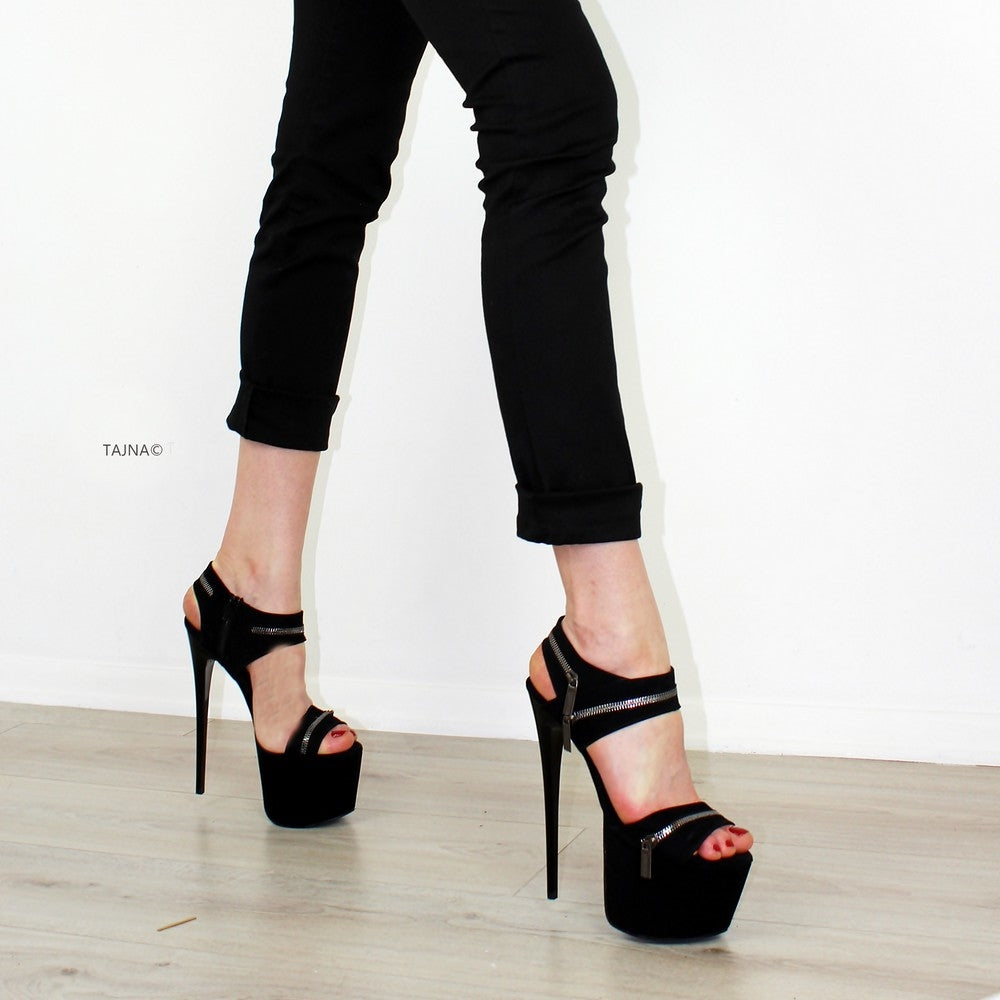 Comfy black platform heels clearance