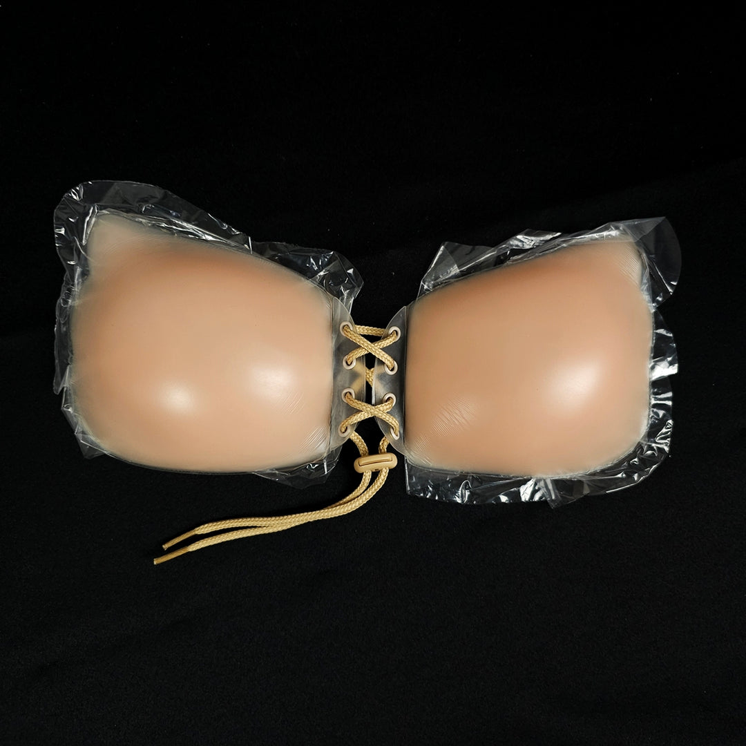 Silicone Invisible and Stick on Push Up Bra for Backless Dresses