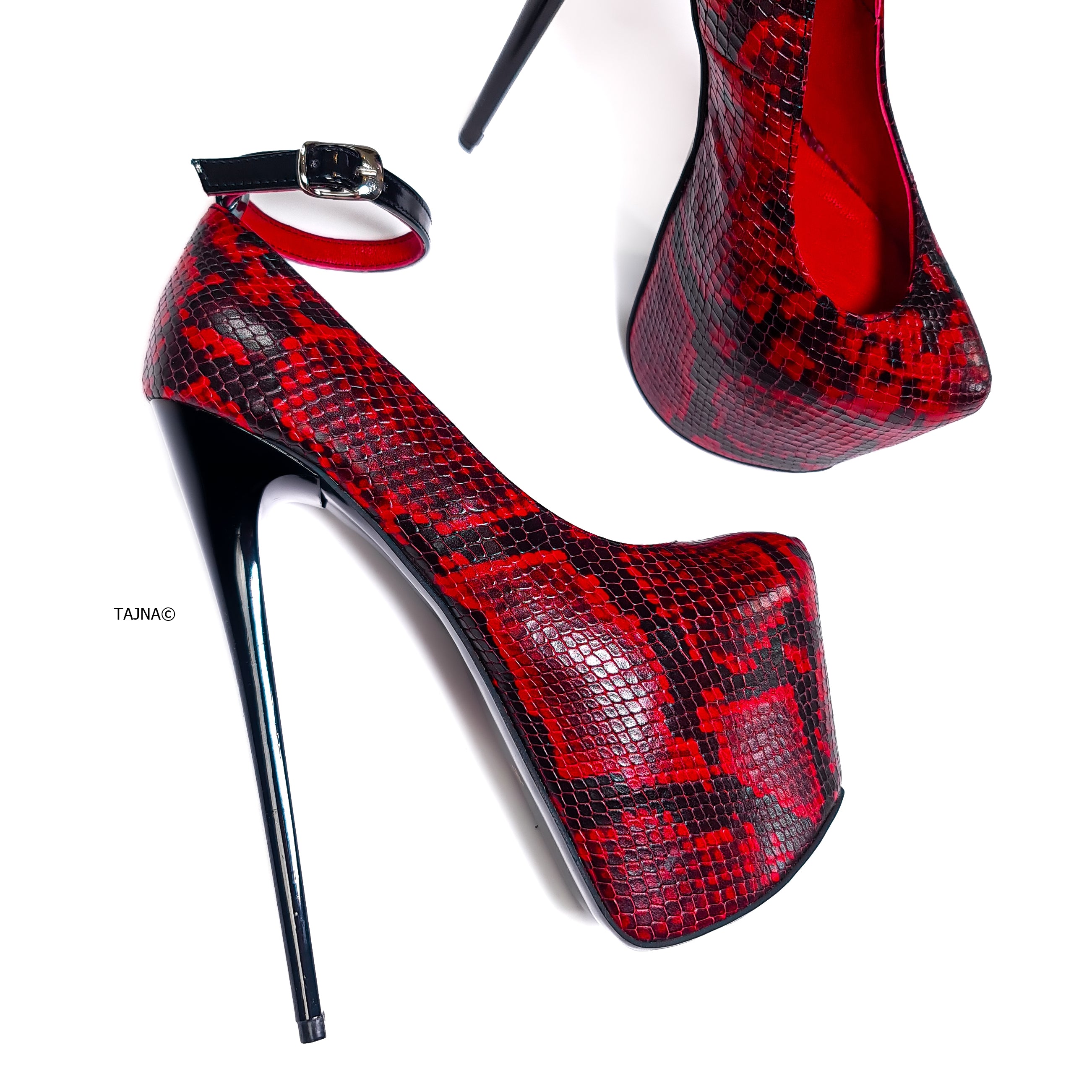 Dark Red Suede Ankle Strap Heels | Heels, Ankle strap heels, High heels