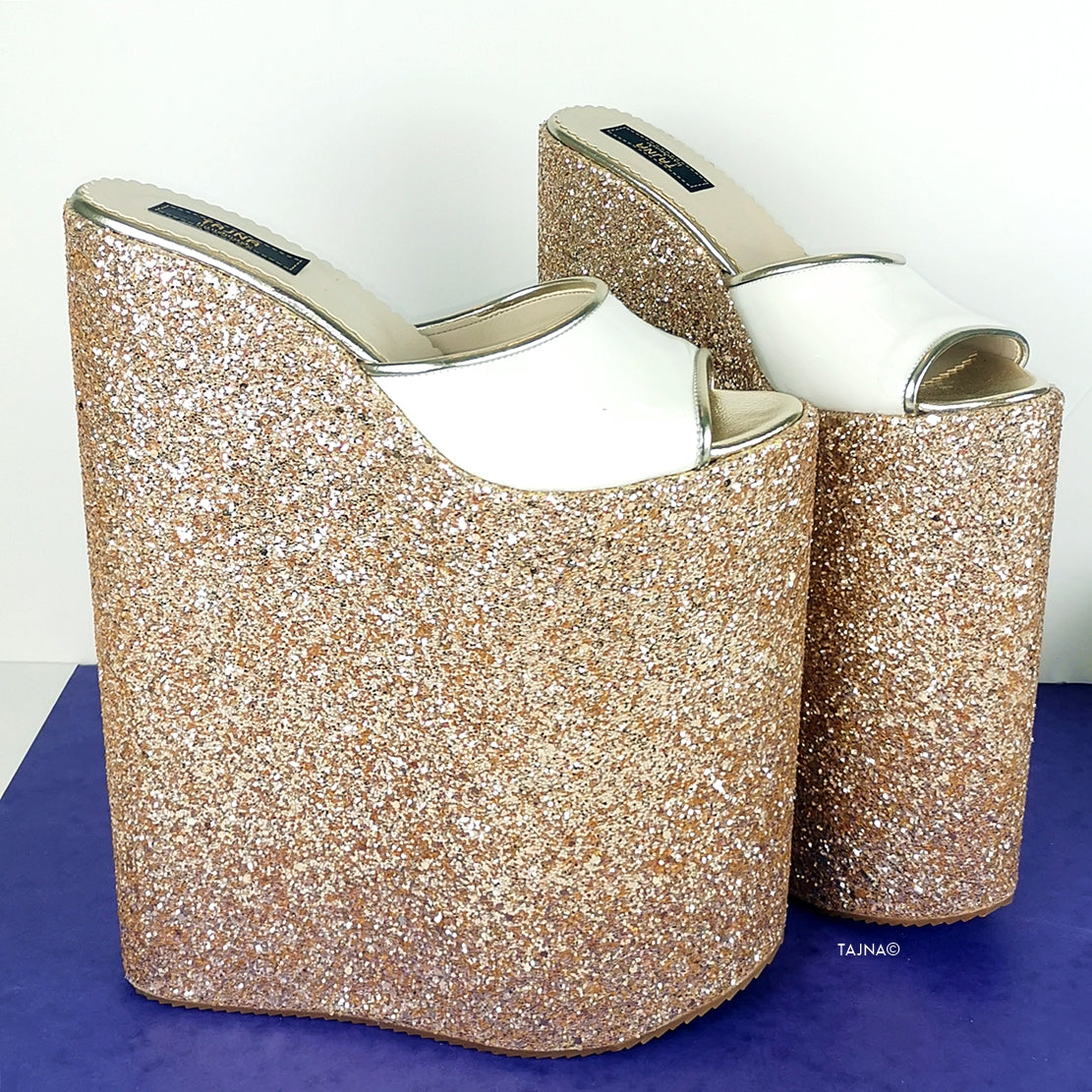 High Heel Platform Shoes: Glittered | Tajna Shoes – Tajna Club