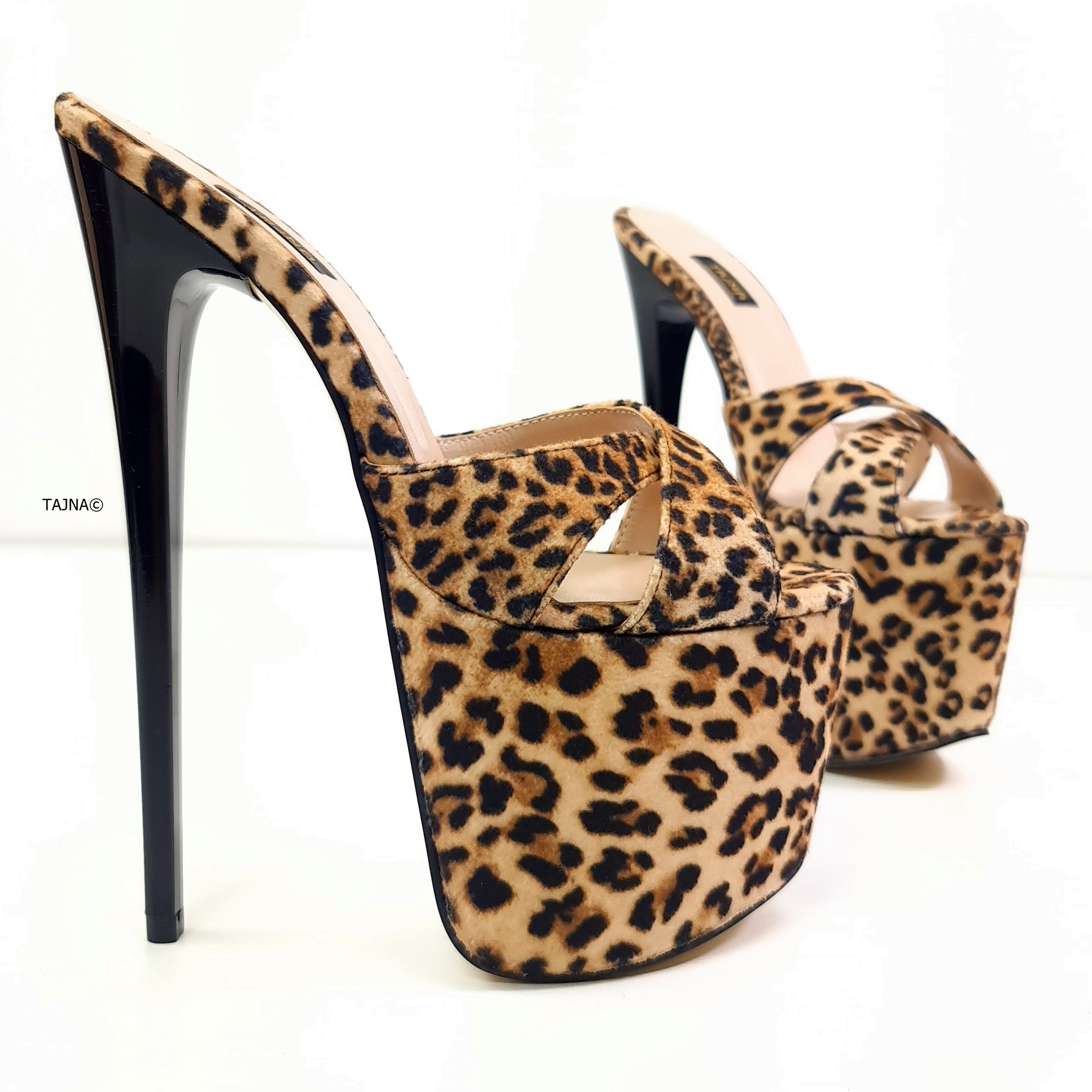 Sebastian Platform Stiletto Heels Shoes Metal Gold Silver Black newest Leopard Animal