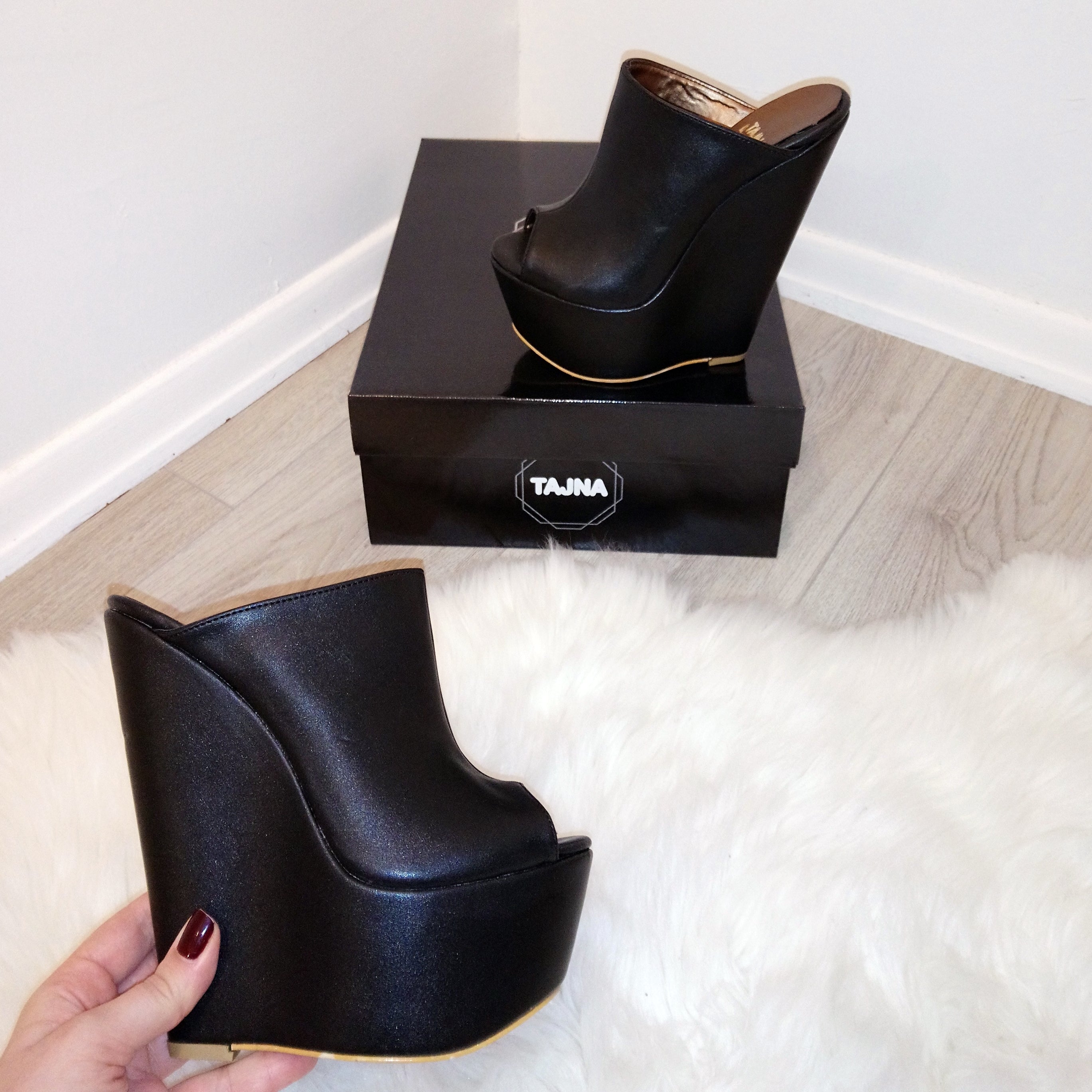 high heel wedges closed toe