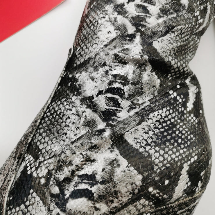 Snake Print Design Knee High Boots | Tajna Club