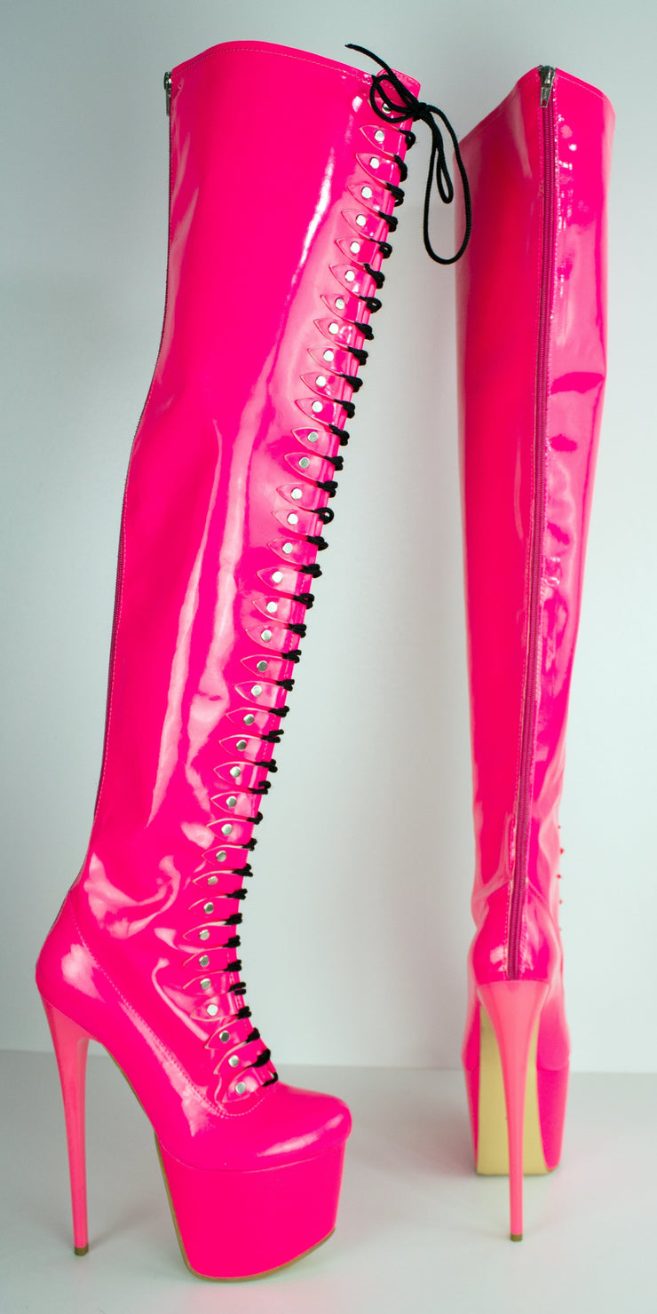 Pin on Thigh high boots