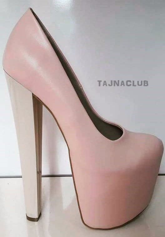 Powder Pink Platform High Heels - Tajna Club