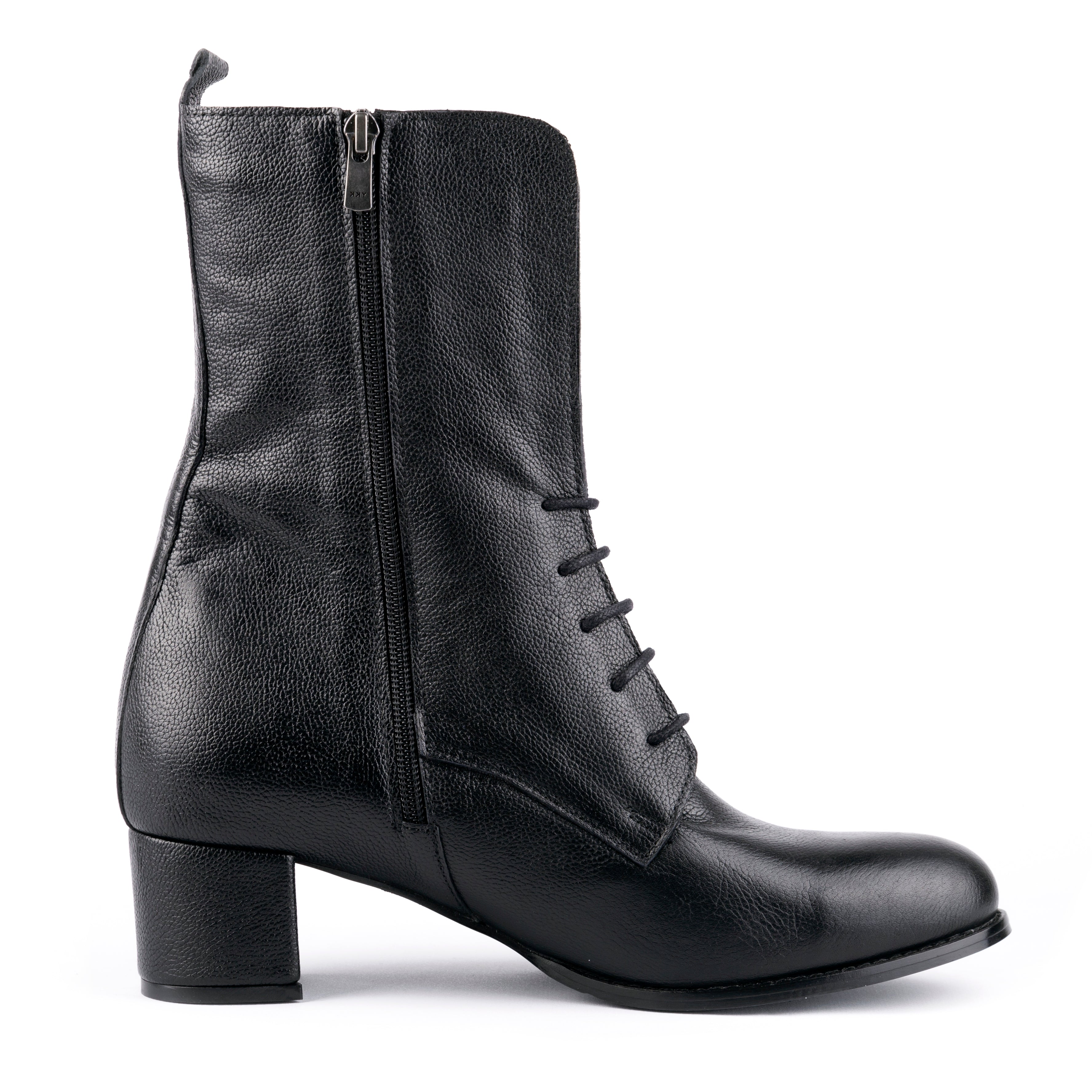 Kappa - Lace Up Leather Booties