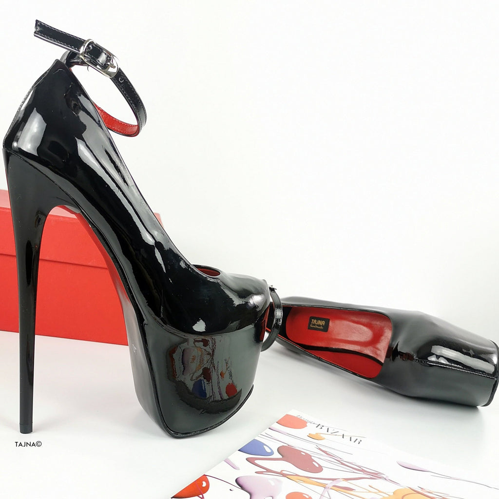 Pleaser Beyond/093 Women Extreme Platforms Punk Rock Spike Studs Cut Out High  Heels Shoes Black – Fenvy