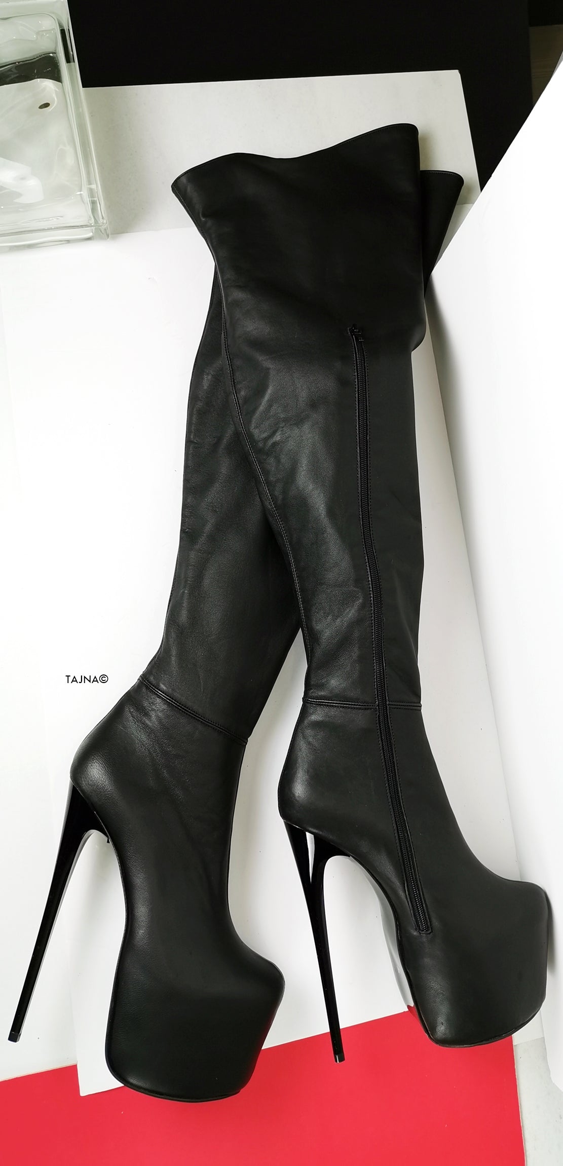 Real leather thigh orders high boots