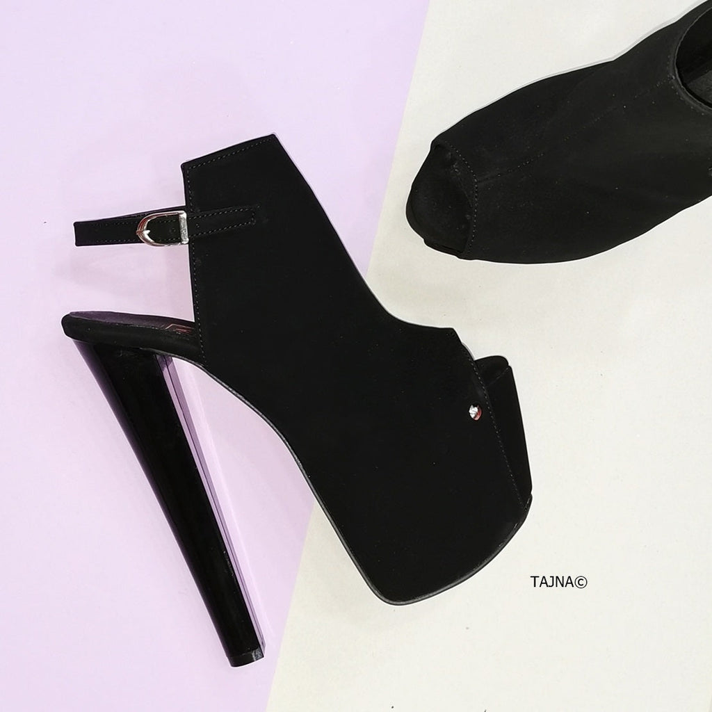 Peep toe platform slingback discount