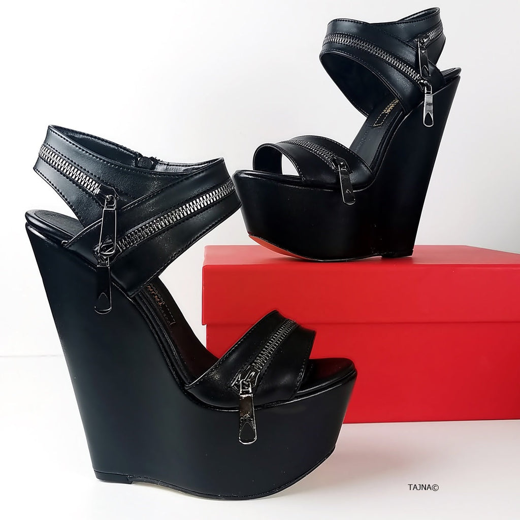 O2 DEFORMED WEDGE SANDALS