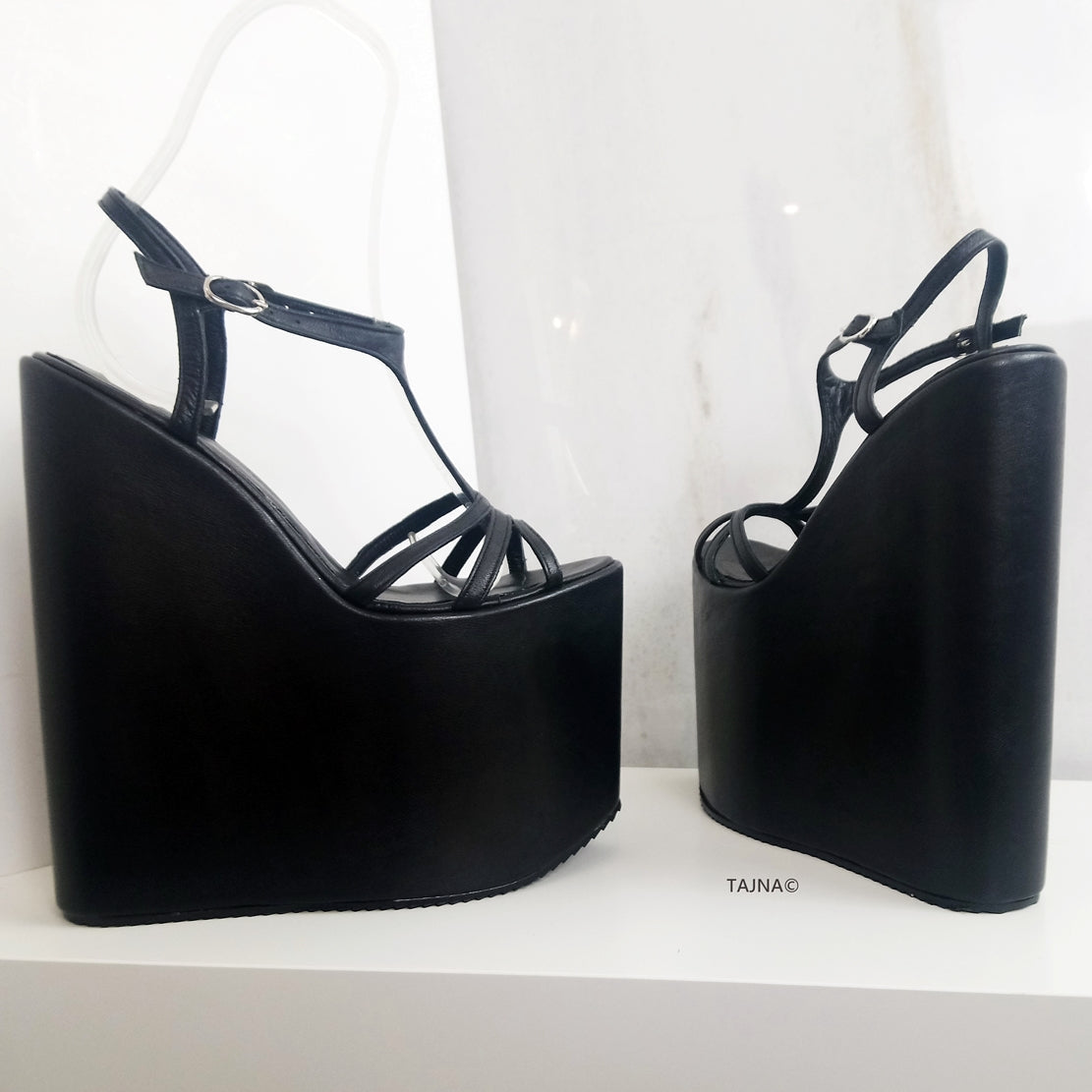Thin wedge heels top