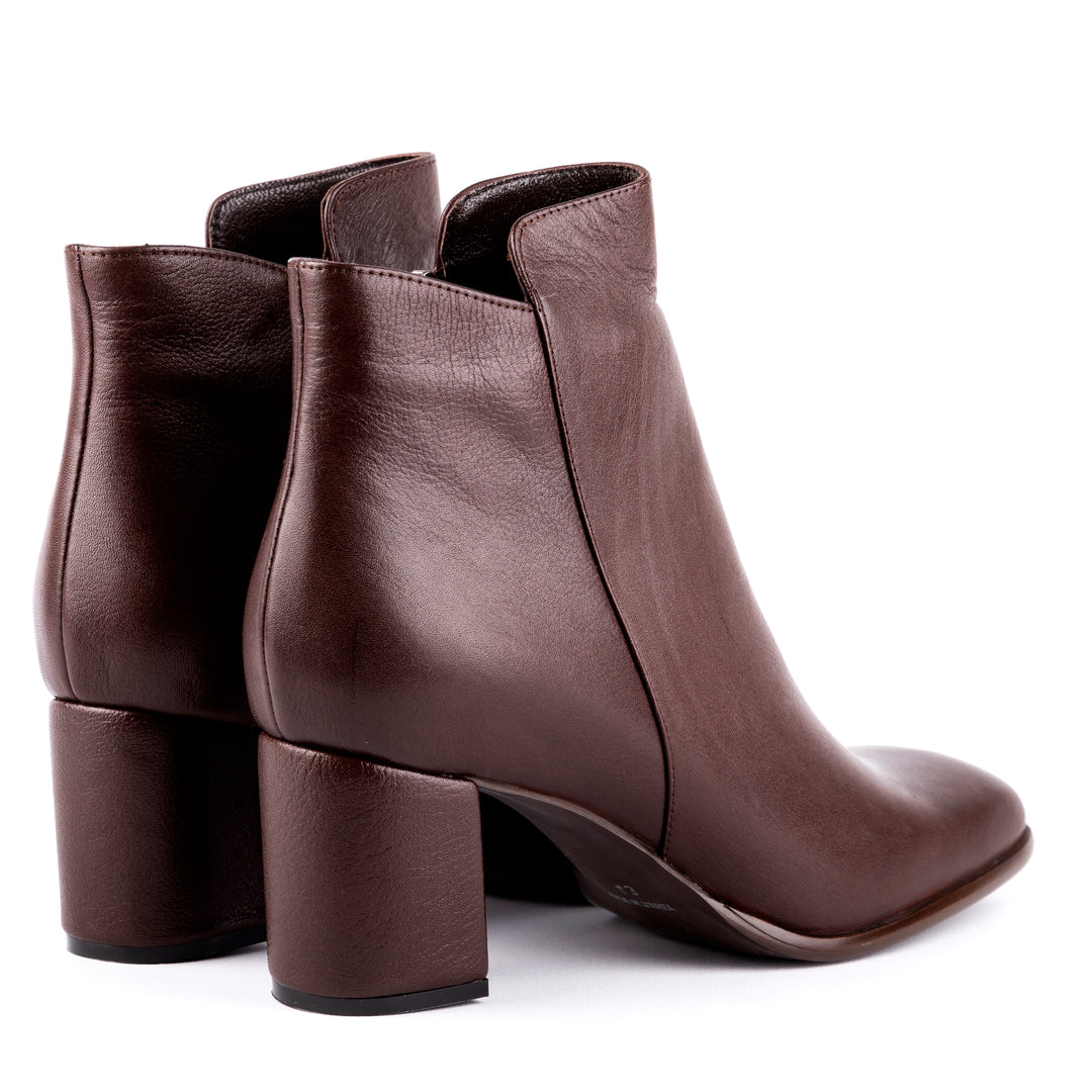 Norma - Ankle Cut Leather Booties