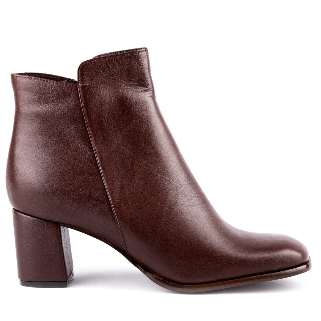 Norma - Ankle Cut Leather Booties