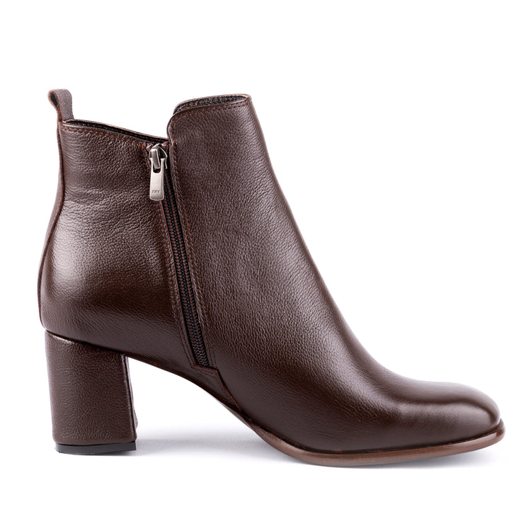 Norma - Ankle Cut Leather Booties