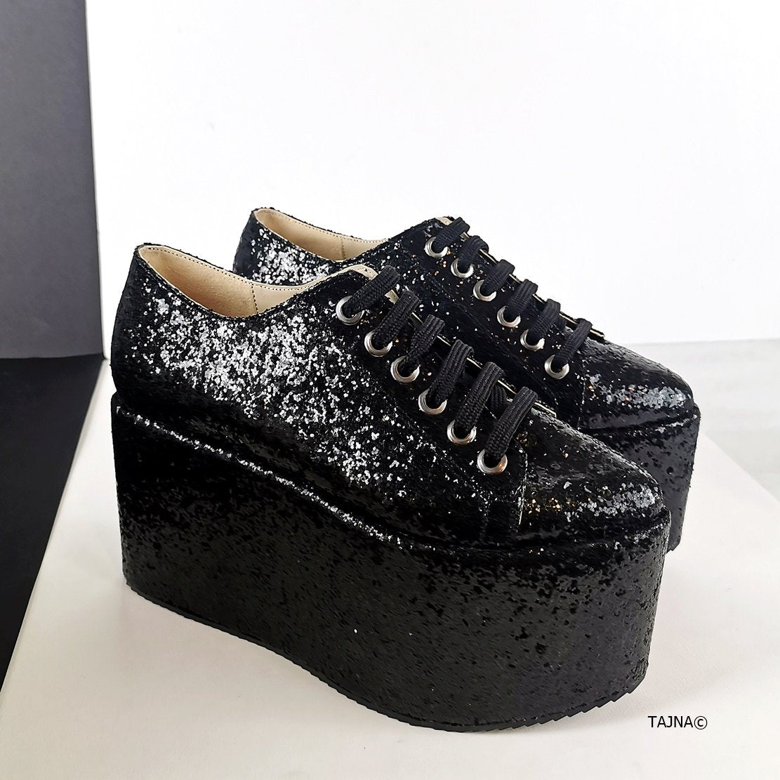 Sparkly platform sneakers online