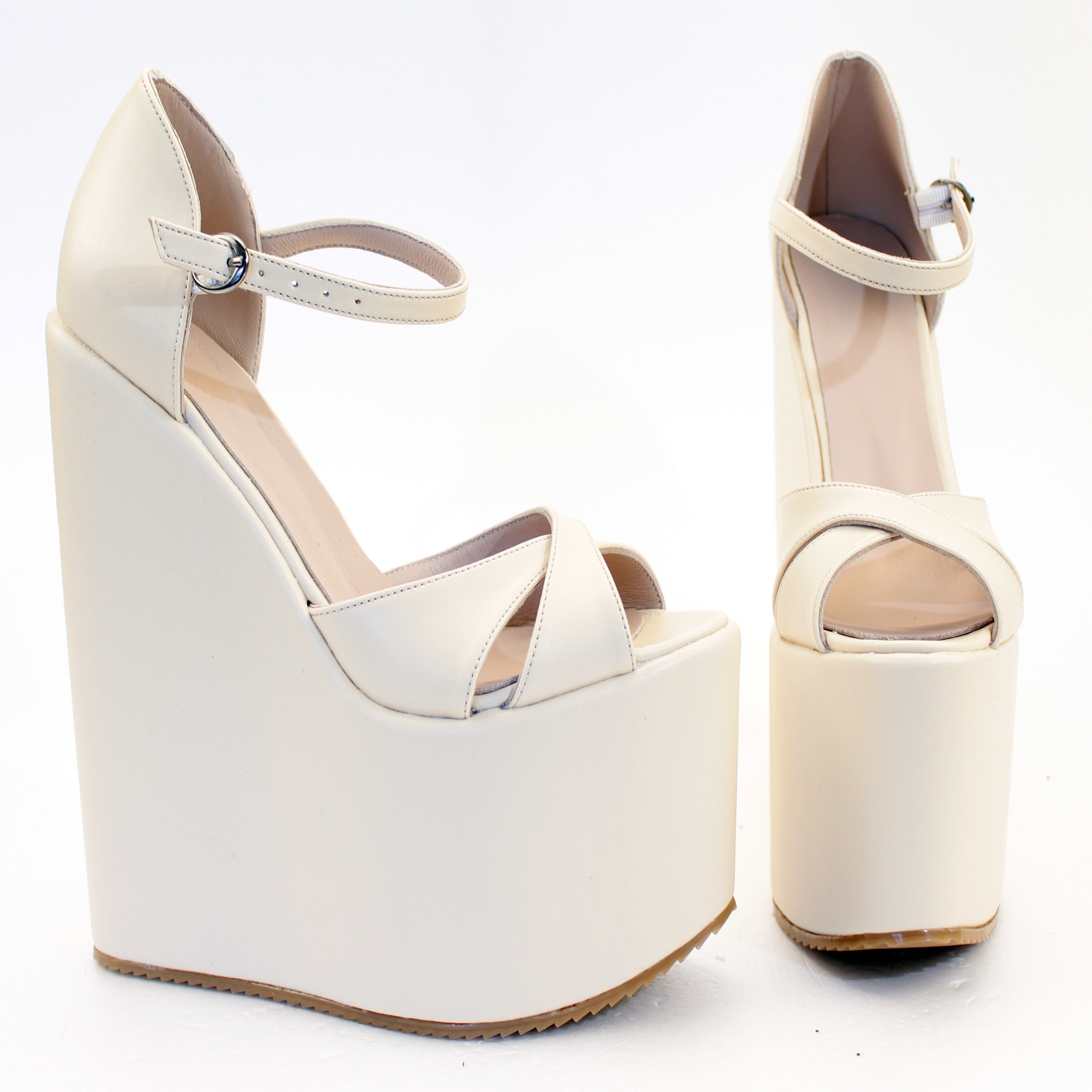 Cream colored wedges online