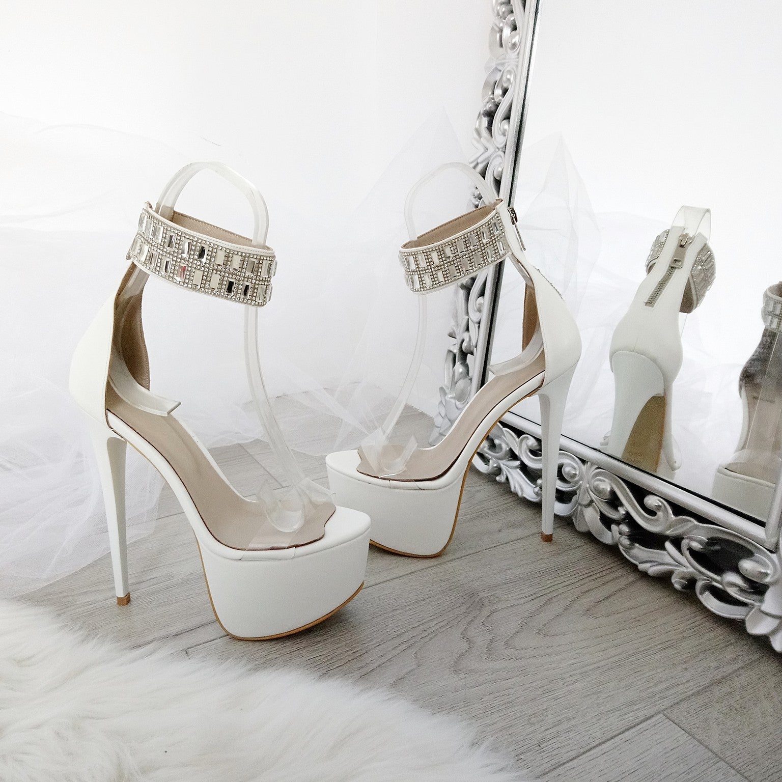 Stone high heels cheap