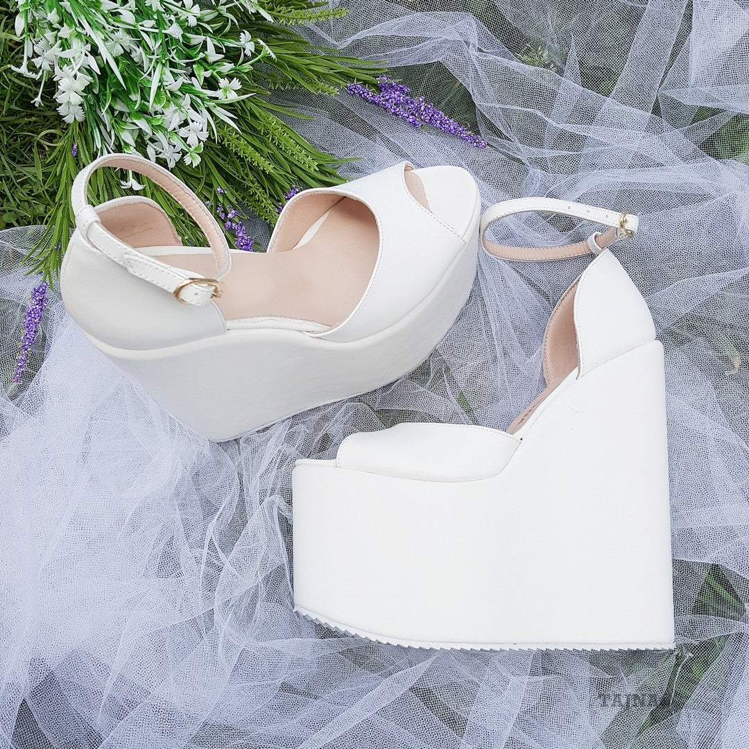 18-22 cm Super High Heel Wedding Shoes Wedges - Tajna Club