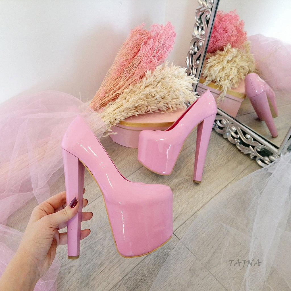 High heels light top pink