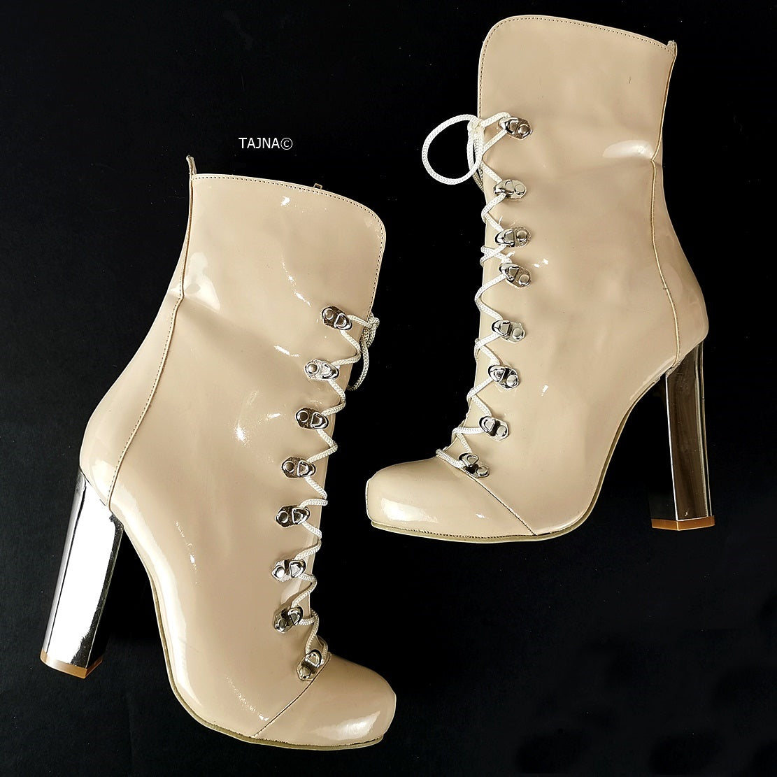 Nude lace up shoes best sale