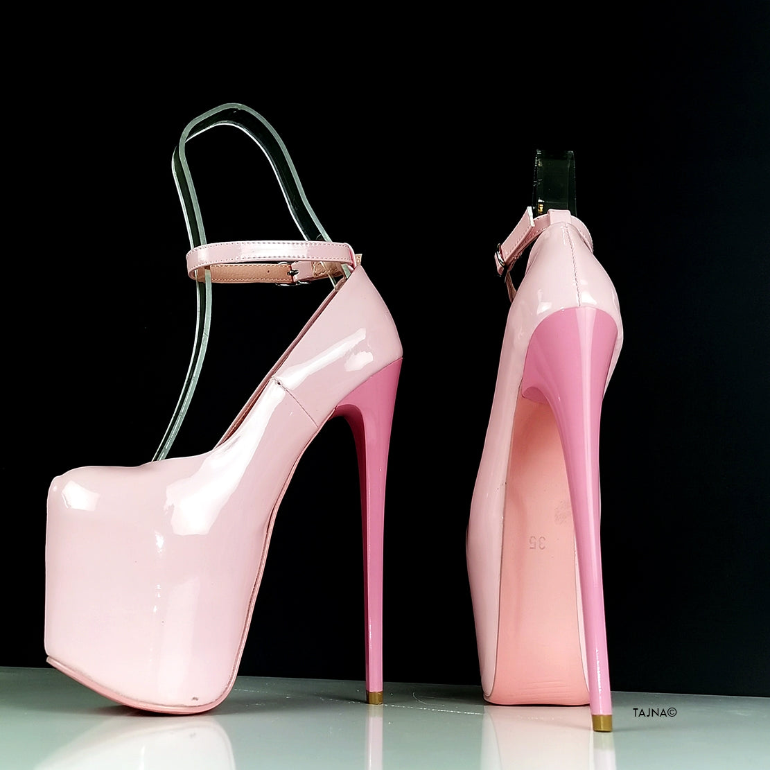 Light pink stiletto heels best sale