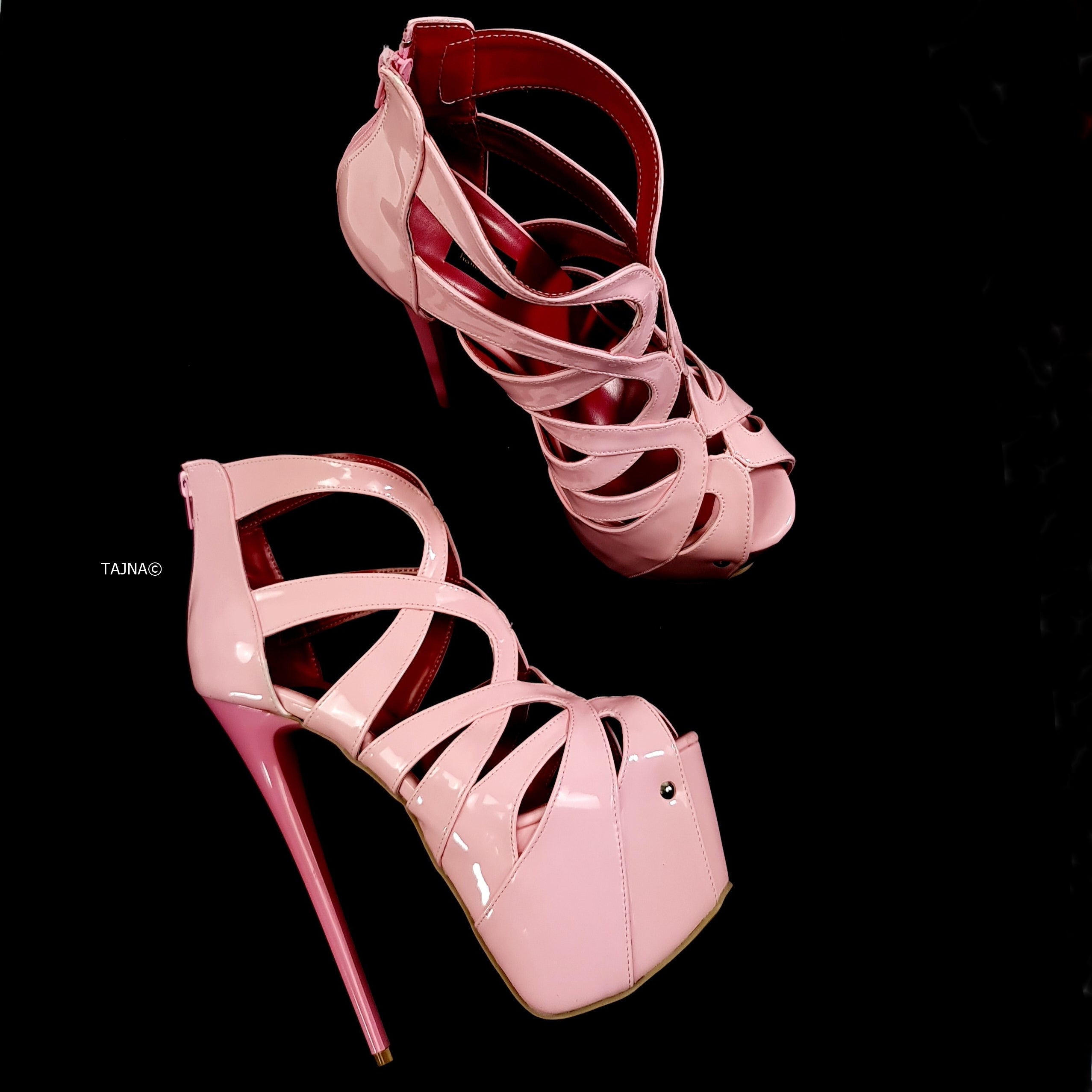 Fashion Caged Chunky Heels Shoes | Heels, Chunky heel shoes, Chunky heel  pumps