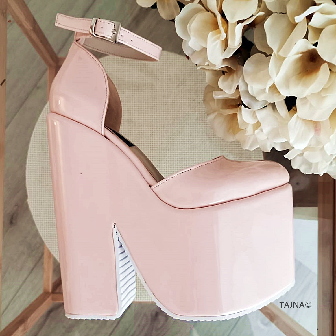 Powder pink shop heels