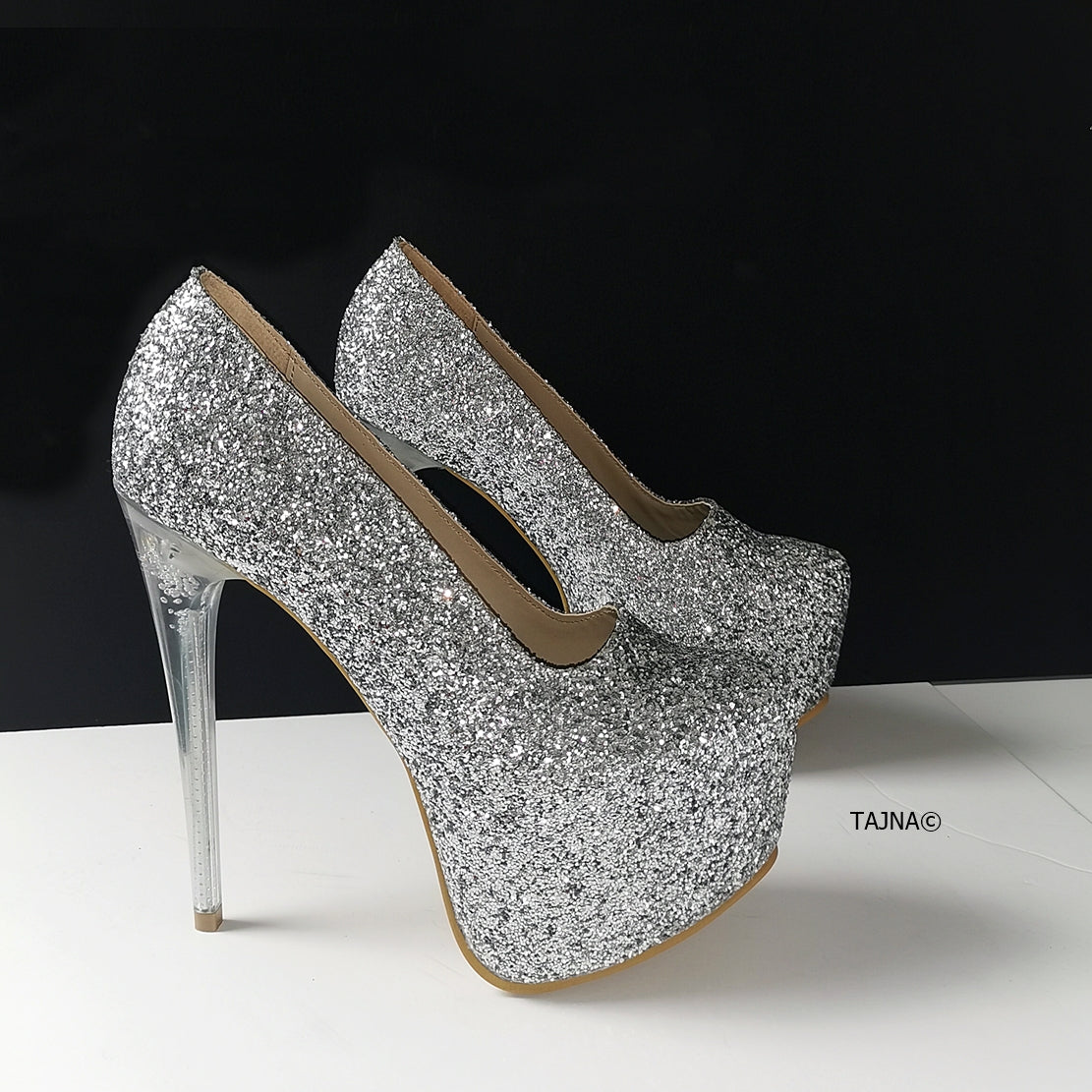 Transparent Heels Green Peep Toe Sandals | Tajna Shoes – Tajna Club