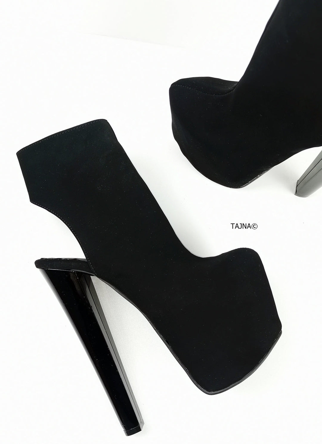 Sling Back Closed Toe Ankle Heels - Tajna Club