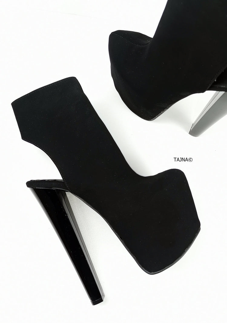 Sling Back Closed Toe Ankle Heels - Tajna Club