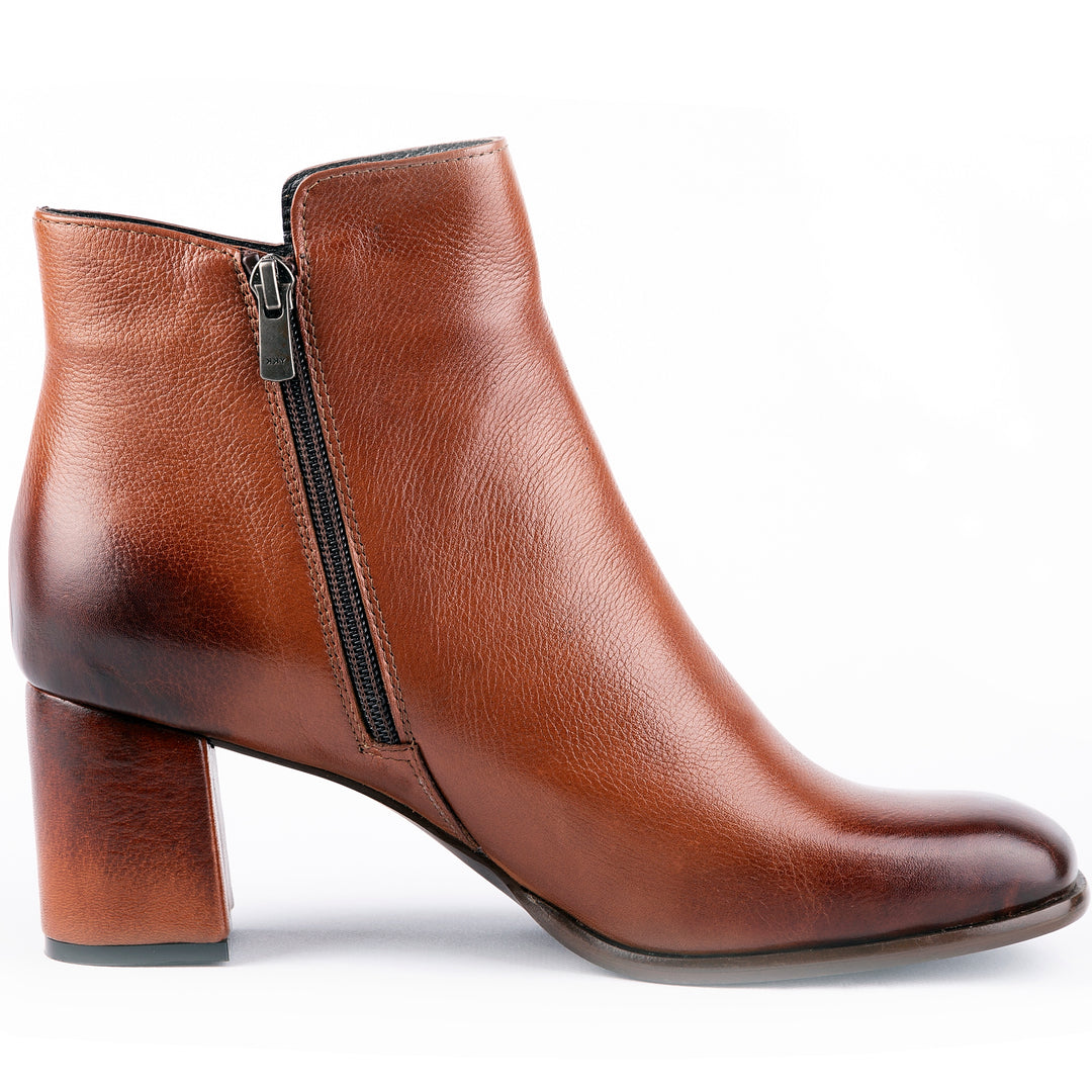 Norma - Ankle Cut Leather Booties