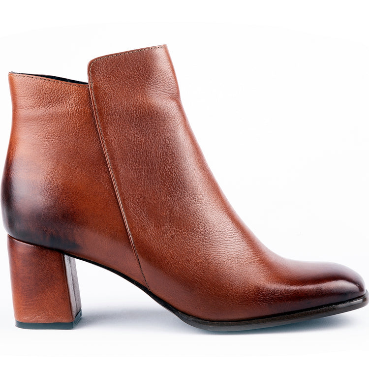 Norma - Ankle Cut Leather Booties